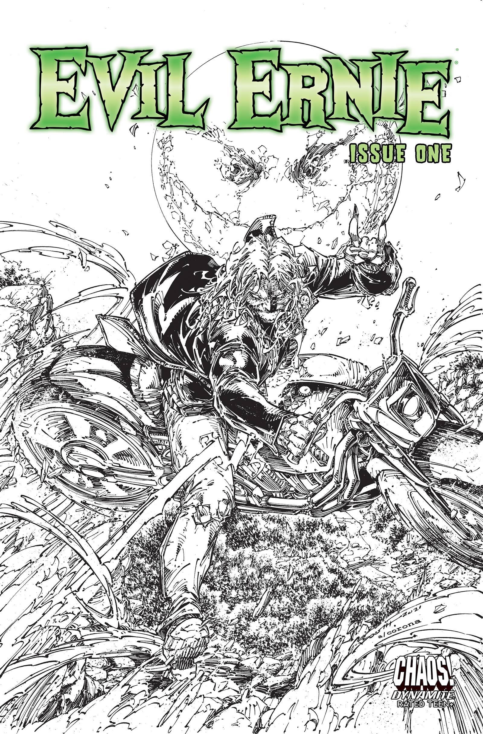 EVIL ERNIE VOL 5 #1 CVR D 1:10 COPY INCV BOOTH B&W INCV - Kings Comics