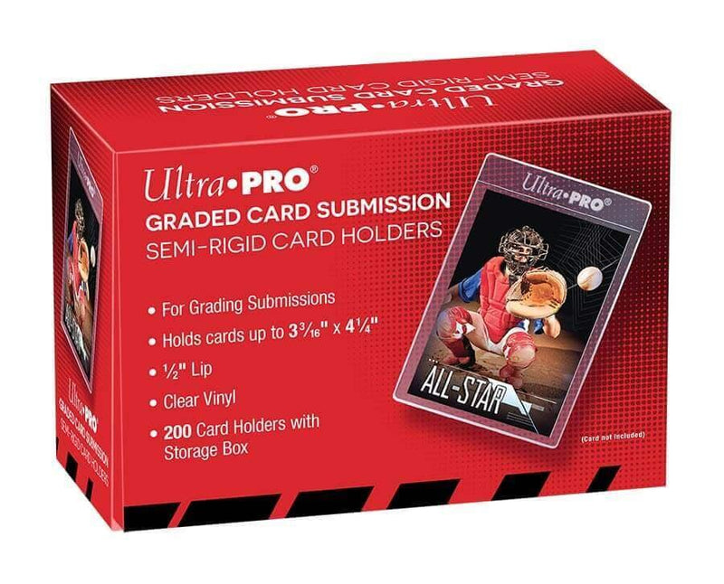 ULTRA PRO SEMI RIGID 1/2 INCH LIP TALL SLEEVES 200CT (GRADING)