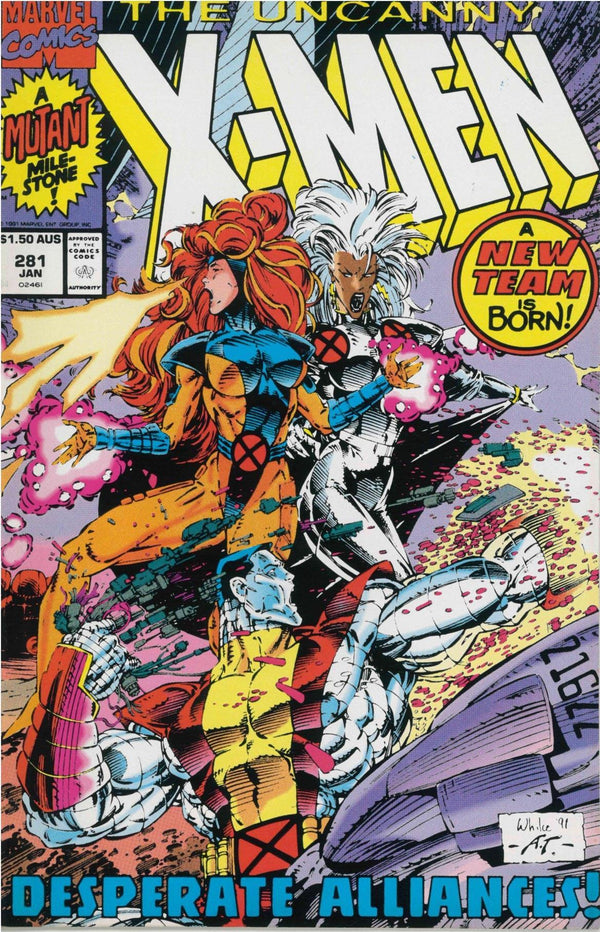 UNCANNY X-MEN (1963) #281 (AUSTRALIAN PRICE VARIANT) (VF/NM) - FIRST APPEARANCE OF FITZROY