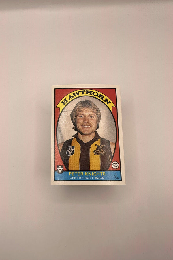 1978 SCANLENS VFL CARD SET (PRINTERS PROOF)