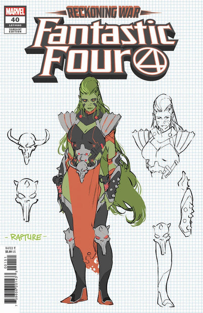 FANTASTIC FOUR VOL 6 (2018) #40 1:10 SILVA CONCEPT ART VAR