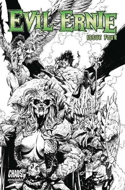 EVIL ERNIE VOL 5 #4 CVR C 10 COPY INCV TAN B&W