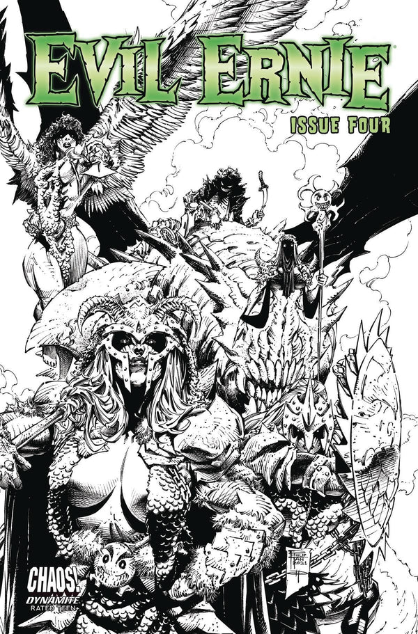 EVIL ERNIE VOL 5 #4 CVR C 10 COPY INCV TAN B&W