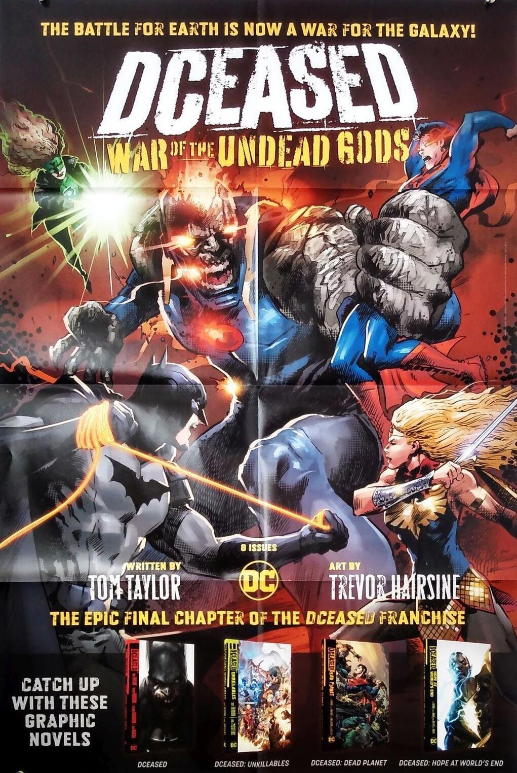 DCEASED WAR OF THE UNDEAD GODS FOLDED PROMO POSTER - Kings Comics