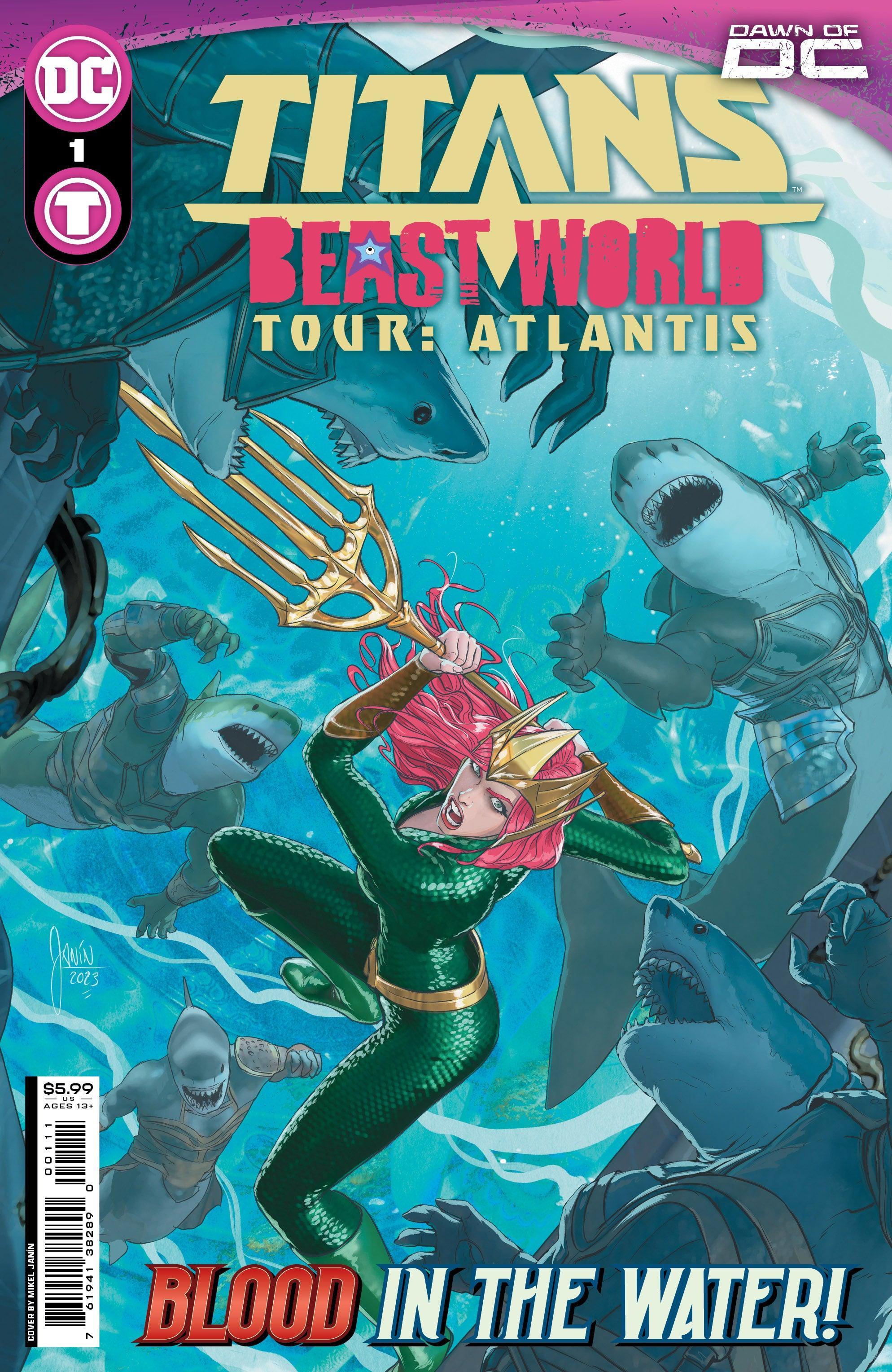 TITANS BEAST WORLD TOUR ATLANTIS (2023) #1 (ONE SHOT) CVR A MIKEL JANIN - Kings Comics