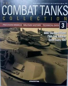 COMBAT TANKS COLLECTION #3 - M4A3 SHERMAN (105mm) WITH BINDER - Kings Comics