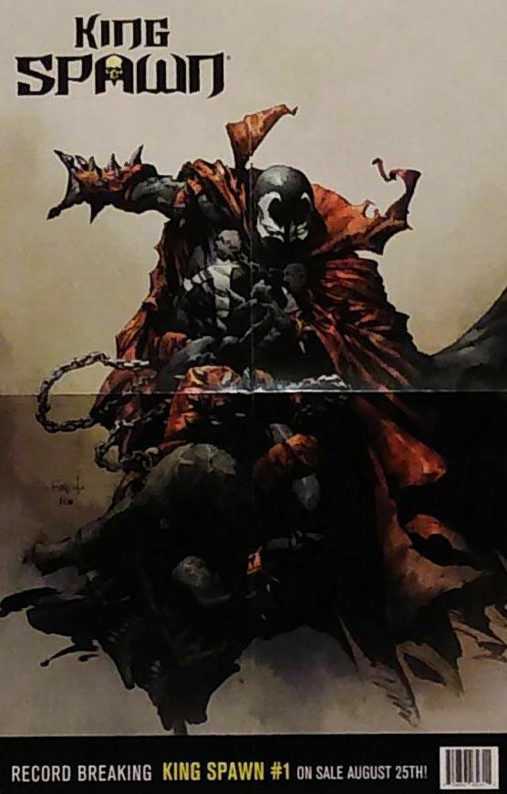 KING SPAWN #1 DAVID FINCH FOLDED PROMO POSTER