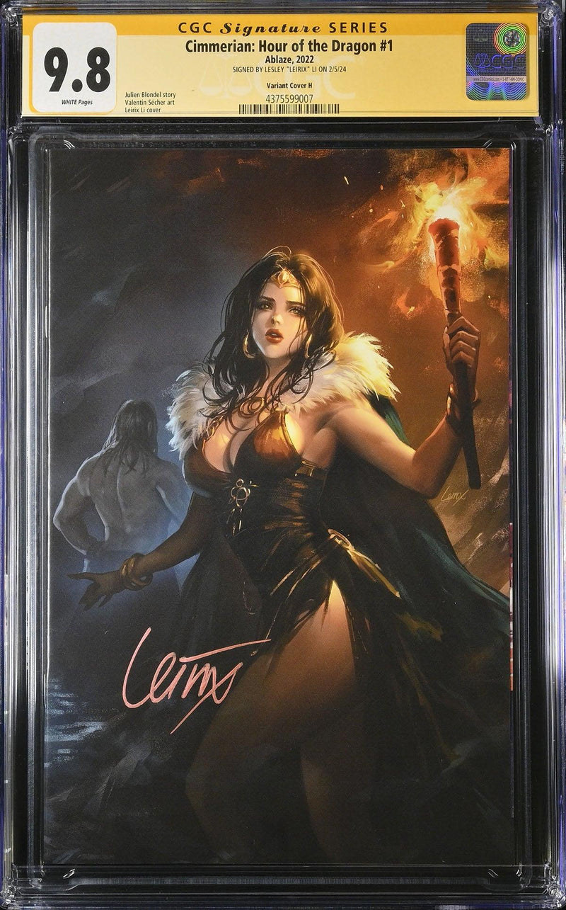 CGC CIMMERIAN HOUR OF THE DRAGON #1 CVR H 1:30 LI VIRGIN (9.8) SIGNATURE SERIES - SIGNED BY LESLEY "LEIRIX" LI