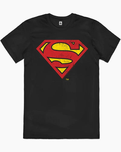 (L) SUPERMAN CLASSIC LOGO T-SHIRT
