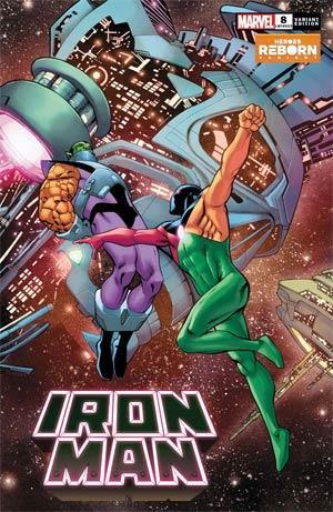IRON MAN VOL 6 #8 PACHECO REBORN VAR - Kings Comics