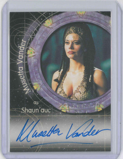 STARGATE SG-1 AUTOGRAPH SIGNED #A33 MUSETTA VANDER / SHAUN'AUC