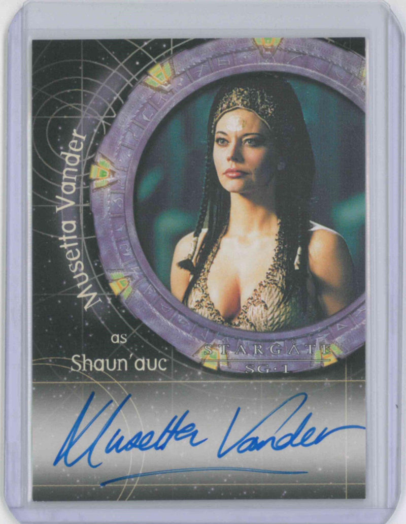 STARGATE SG-1 AUTOGRAPH SIGNED #A33 MUSETTA VANDER / SHAUN'AUC