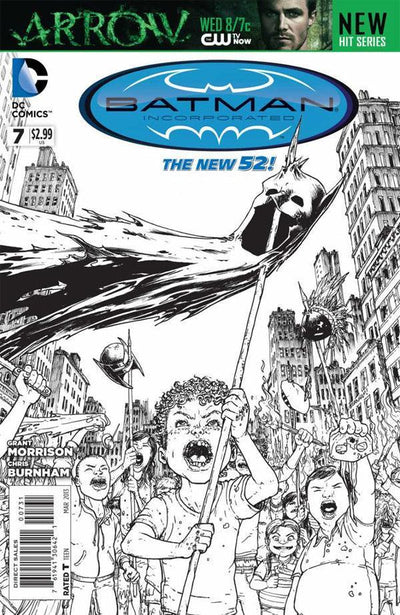BATMAN INCORPORATED VOL 2 #7 BLACK & WHITE VAR ED