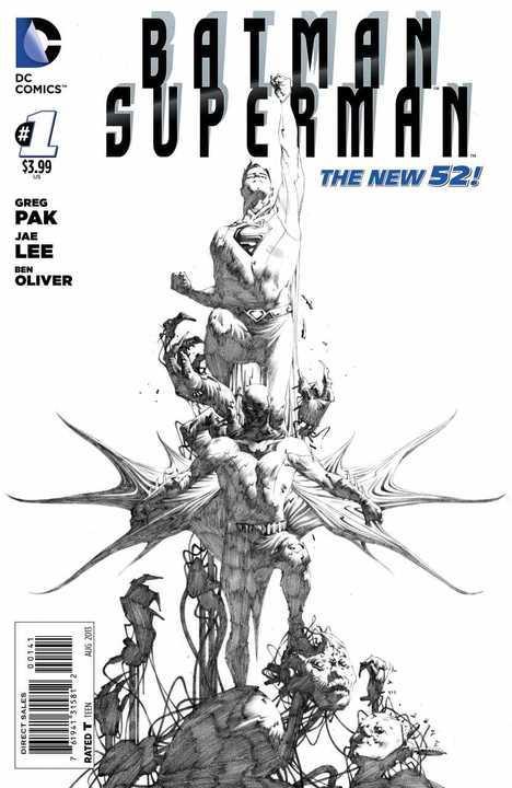 BATMAN SUPERMAN #1 BLACK & WHITE VAR ED