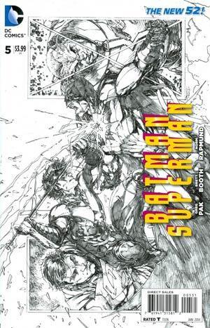 BATMAN SUPERMAN #5 BLACK & WHITE VAR ED