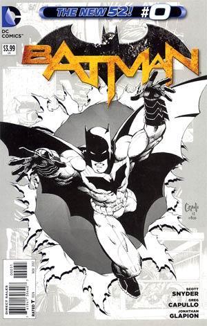 BATMAN (2011) #0 100 COPY BLACK AND WHITE VAR ED