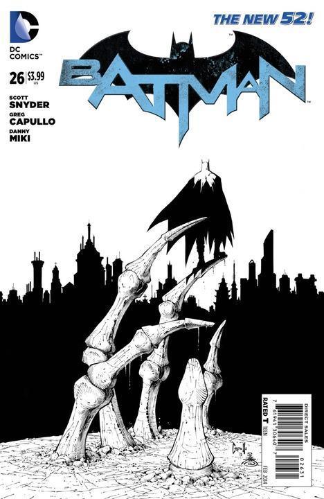 BATMAN (2011) #26 BLACK & WHITE VAR ED (ZERO YEAR)