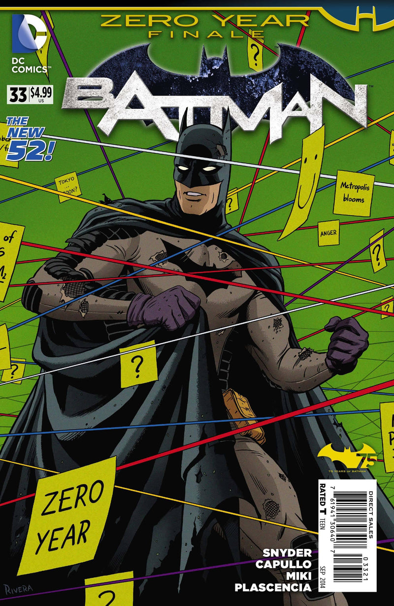 BATMAN (2011) #33 1:25 PAOLO RIVERA VAR ED (ZERO YEAR)