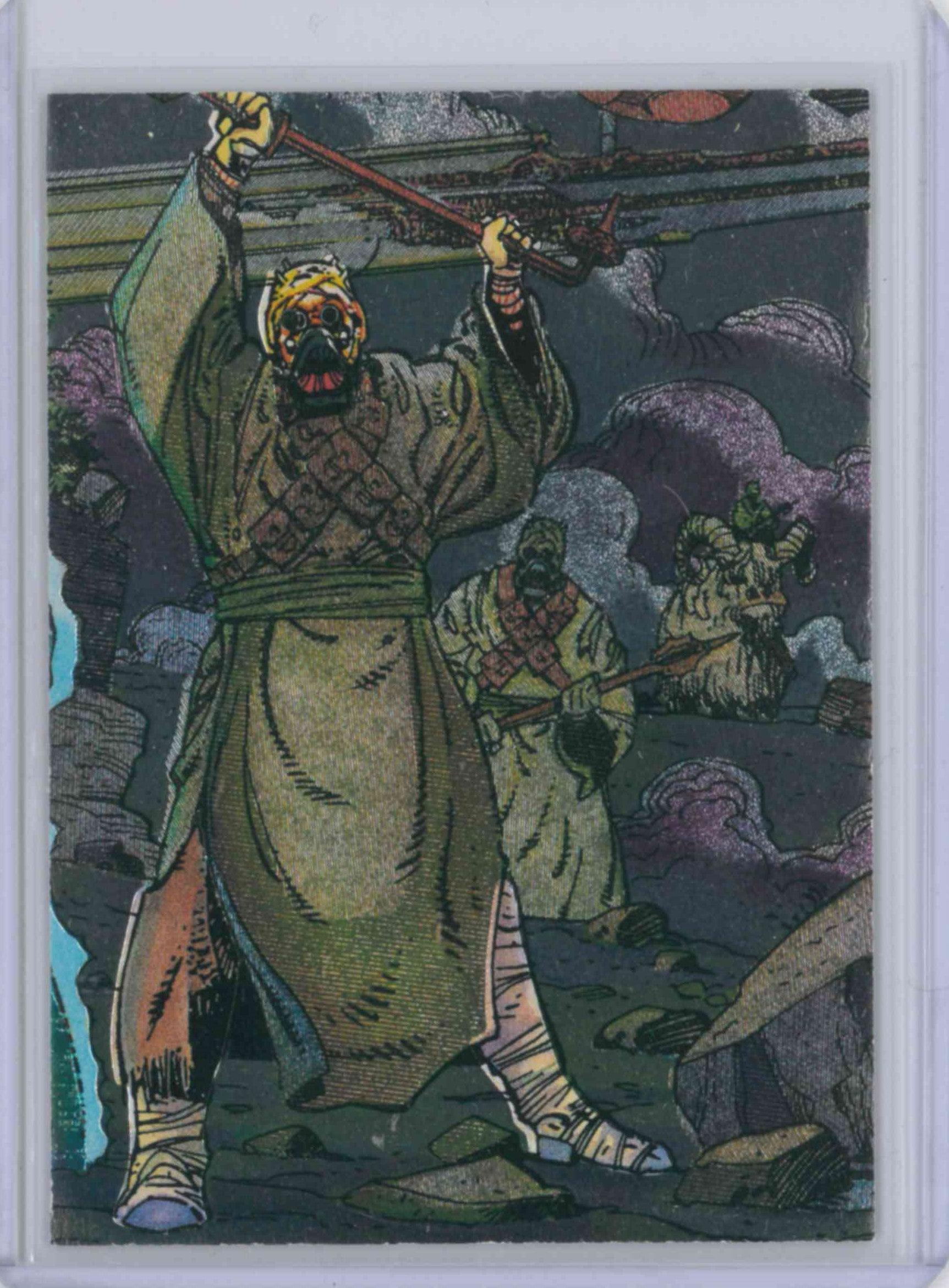 STAR WARS GALAXY SERIES 3 ETCHED FOIL CARD #17 TUSKEN RAIDERS - Kings Comics