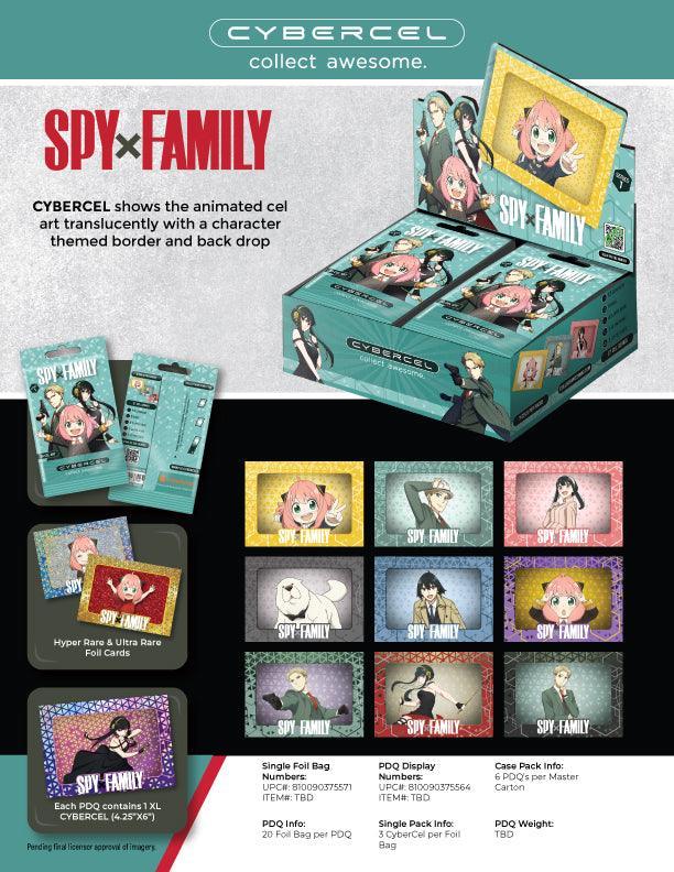 CYBERCEL SPY X FAMILY 3D CEL ART CARD PACK - Kings Comics