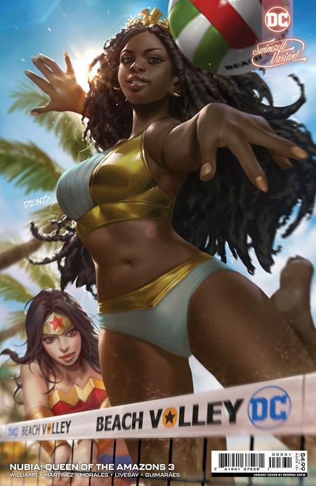 NUBIA QUEEN OF THE AMAZONS #3 CVR C DERRICK CHEW SWIMSUIT CARD STOCK VAR