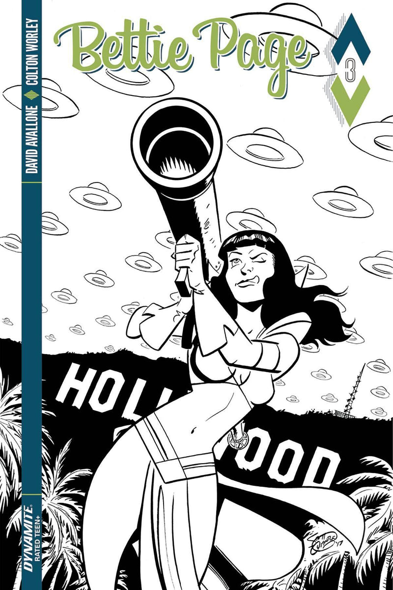 BETTIE PAGE #3 CVR D 10 COPY CHANTLER B&W INCV