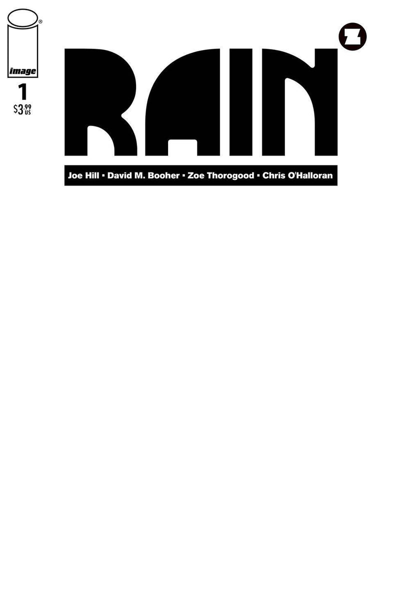 JOE HILL RAIN #1 CVR C BLANK CVR