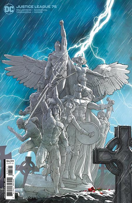 JUSTICE LEAGUE VOL 4 #75 CVR B MIKEL JANIN CARD STOCK VAR