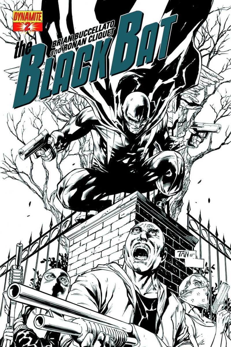 BLACK BAT #2 25 COPY TAN B&W INCV