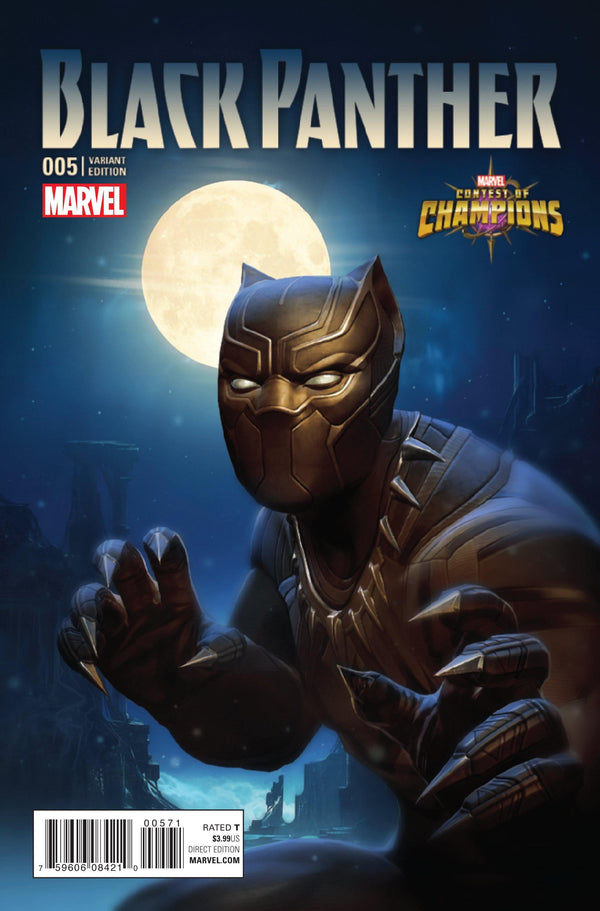 BLACK PANTHER VOL 6 #5 KABAM CONTEST OF CHAMPIONS GAME VAR