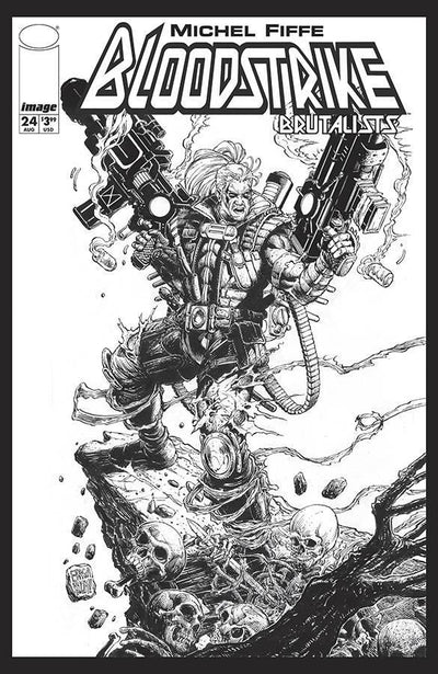 BLOODSTRIKE BRUTALISTS (2018) #24 CVR E FRAGA B&W