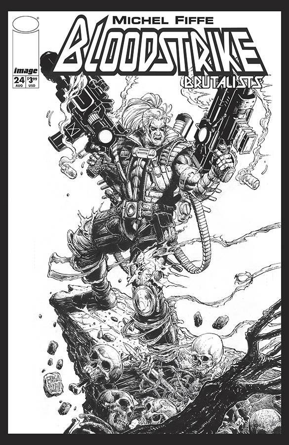 BLOODSTRIKE BRUTALISTS (2018) #24 CVR E FRAGA B&W