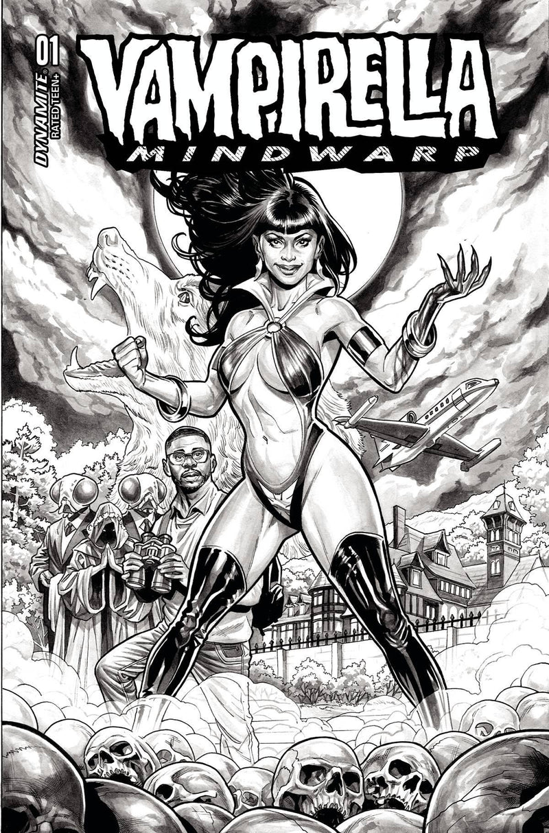 VAMPIRELLA MINDWARP #1 CVR H 20 COPY INCV DEWEY B&W