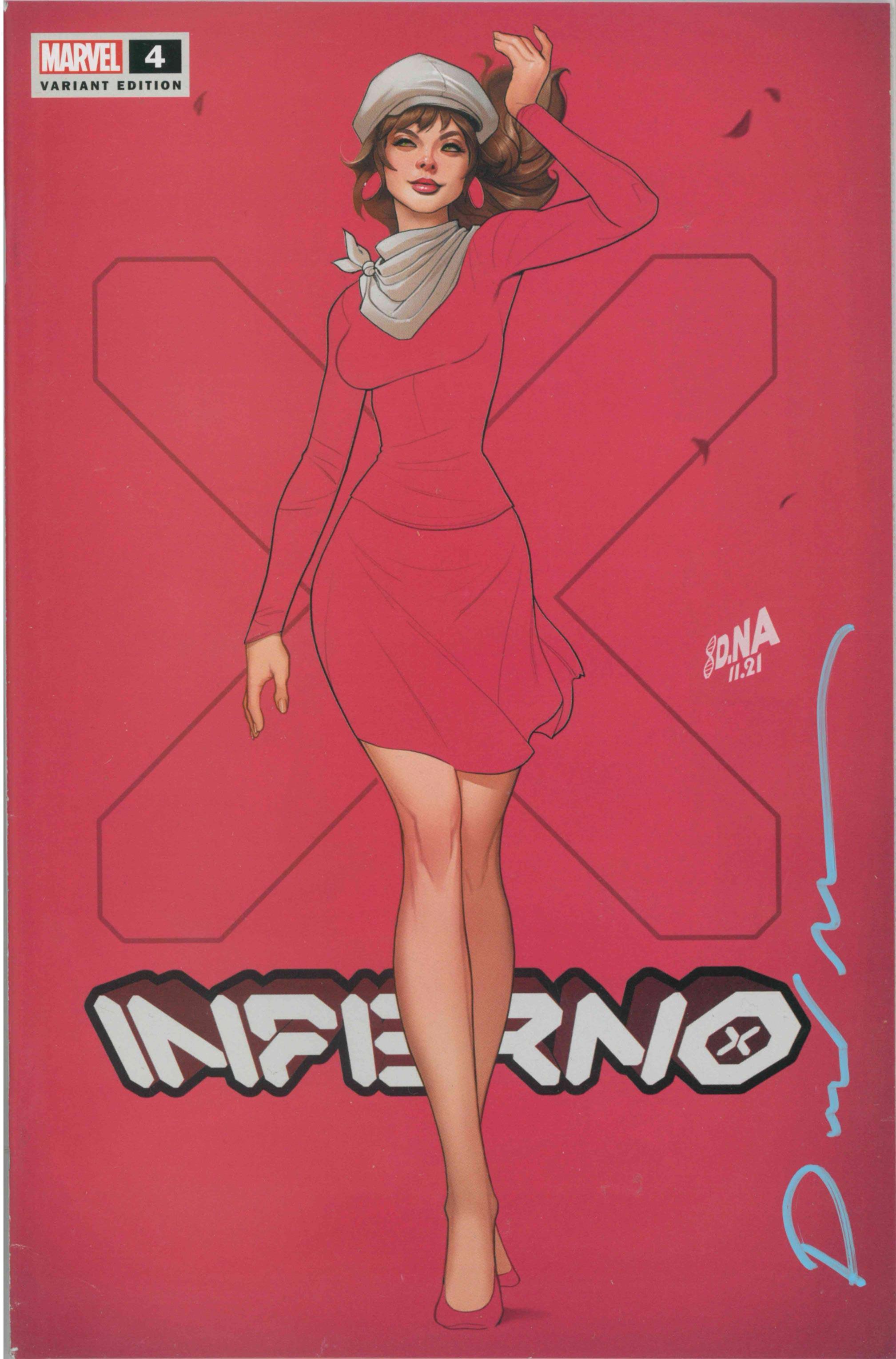 INFERNO VOL 2 #4 UNKNOWN COMICS DAVID NAKAYAMA EXCLUSIVE SIGNED VIRGIN VAR (FN/VF) - Kings Comics