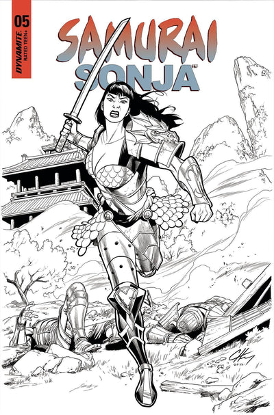 SAMURAI SONJA #5 CVR N 7 COPY FOC INCV HENRY B&W
