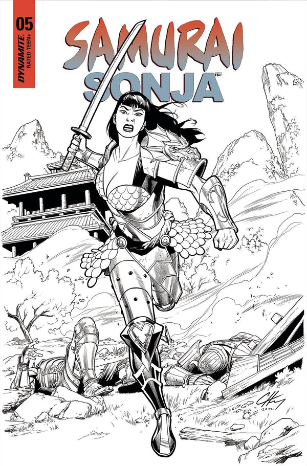 SAMURAI SONJA #5 CVR N 7 COPY FOC INCV HENRY B&W