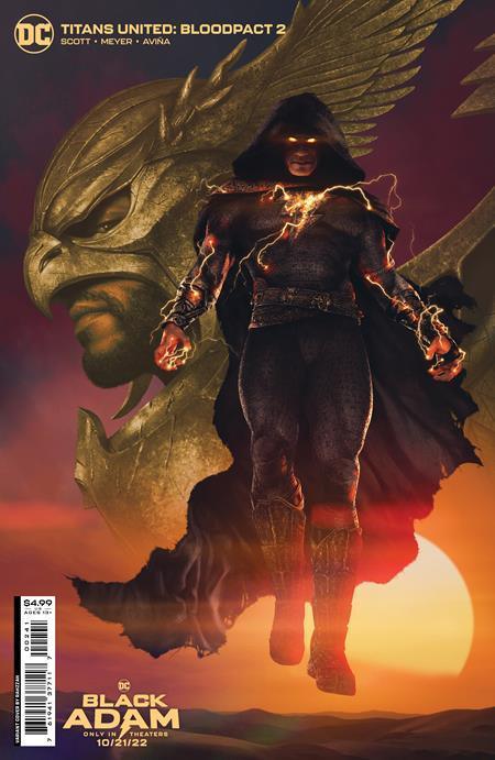 TITANS UNITED BLOODPACT #2 CVR C RAHZZAH BLACK ADAM MOVIE CARD STOCK VAR