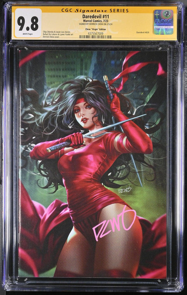 CGC DAREDEVIL VOL 7 #11 1:50 CHEW "VIRGIN" EDITION (9.8) SIGNATURE SERIES - SIGNED BY DERRICK CHEW