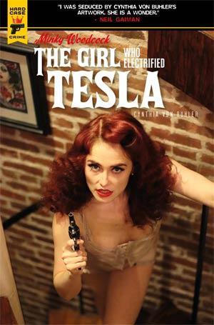 MINKY WOODCOCK GIRL ELECTRIFIED TESLA #2 CVR B PHOTO