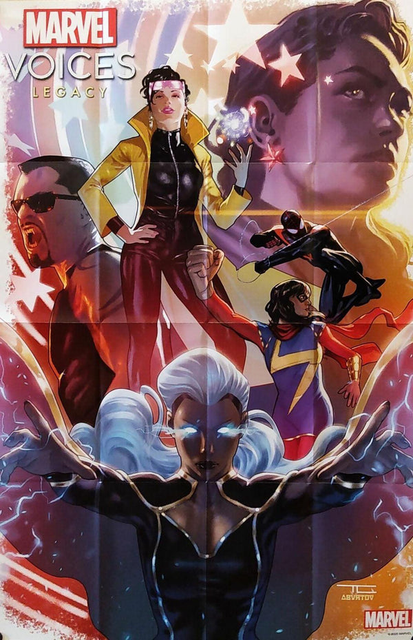 MARVEL VOICES LEGACY #1 TAURIN CLARKE FOLDED PROMO POSTER
