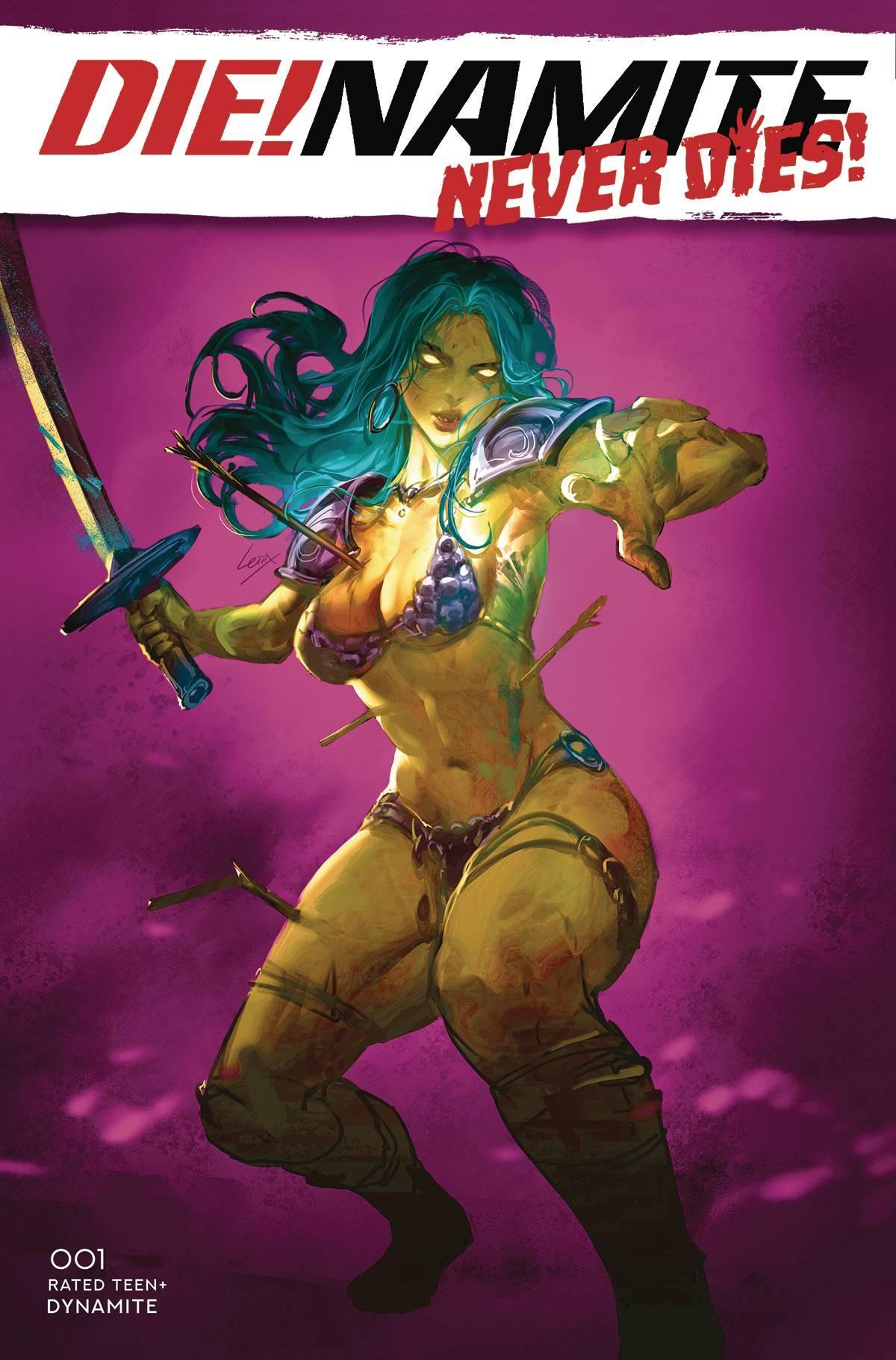 DIE!NAMITE NEVER DIES #1 CVR S FOC LEIRIX ULTRAVIOLET - Kings Comics