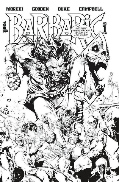 BARBARIC #1 DLX B&W ED CVR A