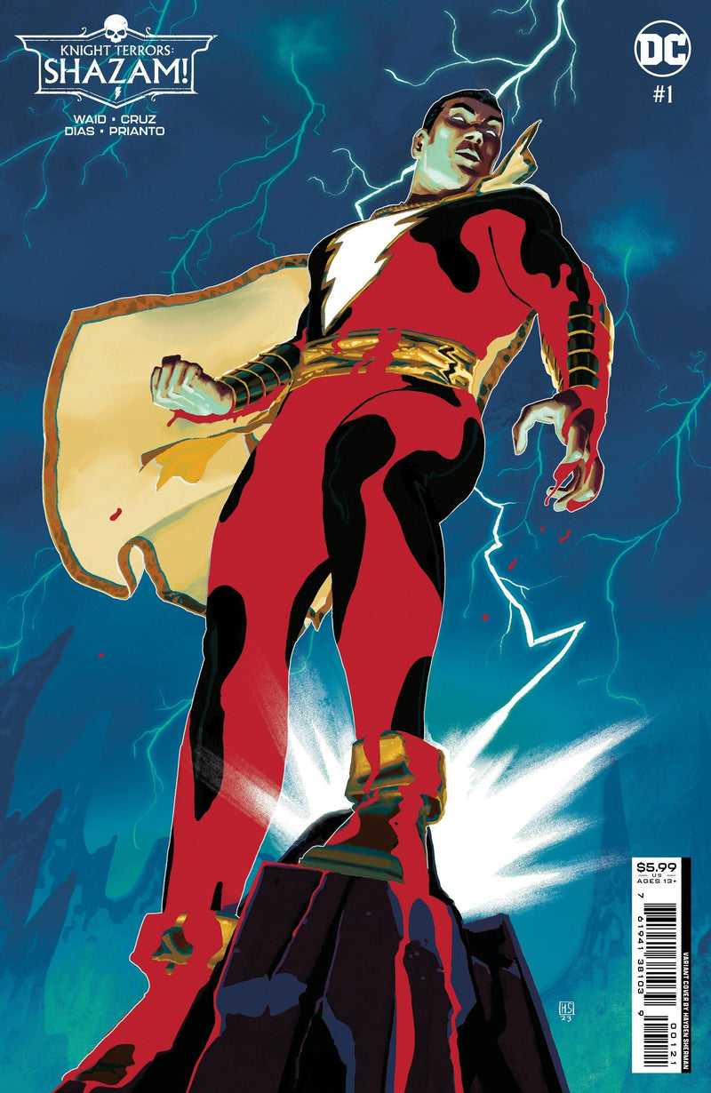 KNIGHT TERRORS SHAZAM (2023) #1 CVR B HAYDEN SHERMAN CARD STOCK VAR