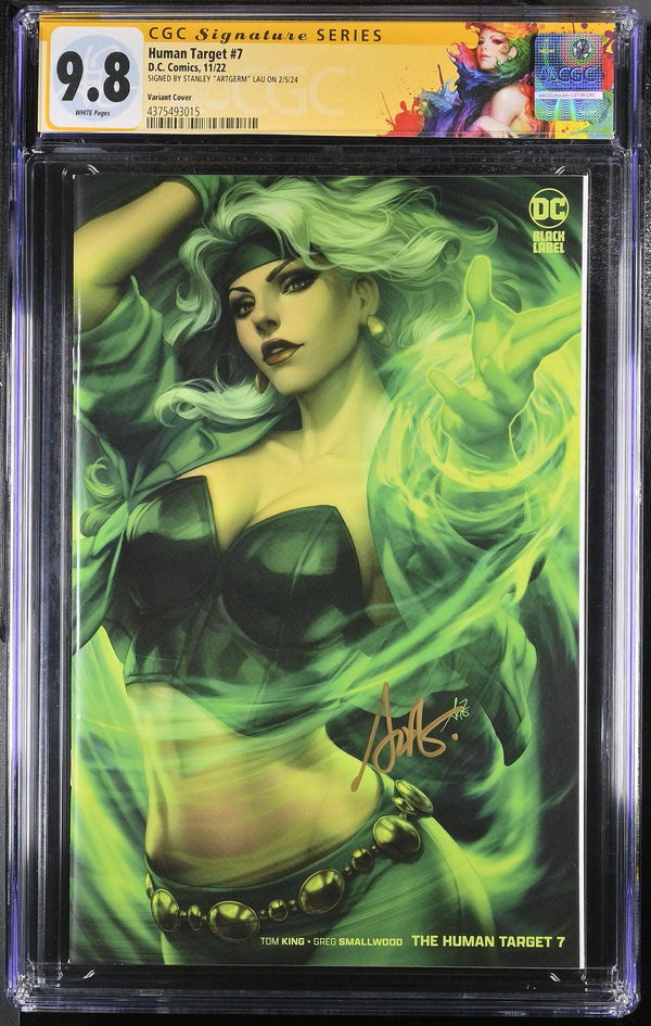 CGC HUMAN TARGET VOL 4 #7 LAU VARIANT (9.8) SIGNATURE SERIES - SIGNED BY STANLEY "ARTGERM"