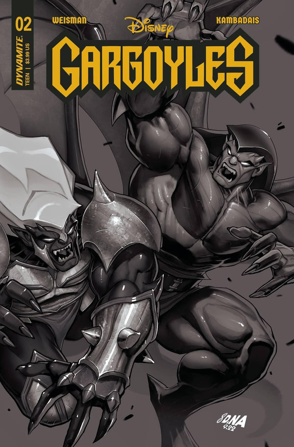 GARGOYLES VOL 3 (2022) #2 CVR I 15 COPY INCV NAKAYAMA B&W