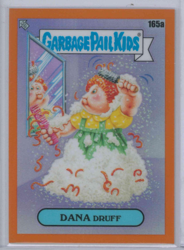 2021 TOPPS CHROME GARBAGE PAIL KIDS #165A DANA DRUFF ORANGE 68/75