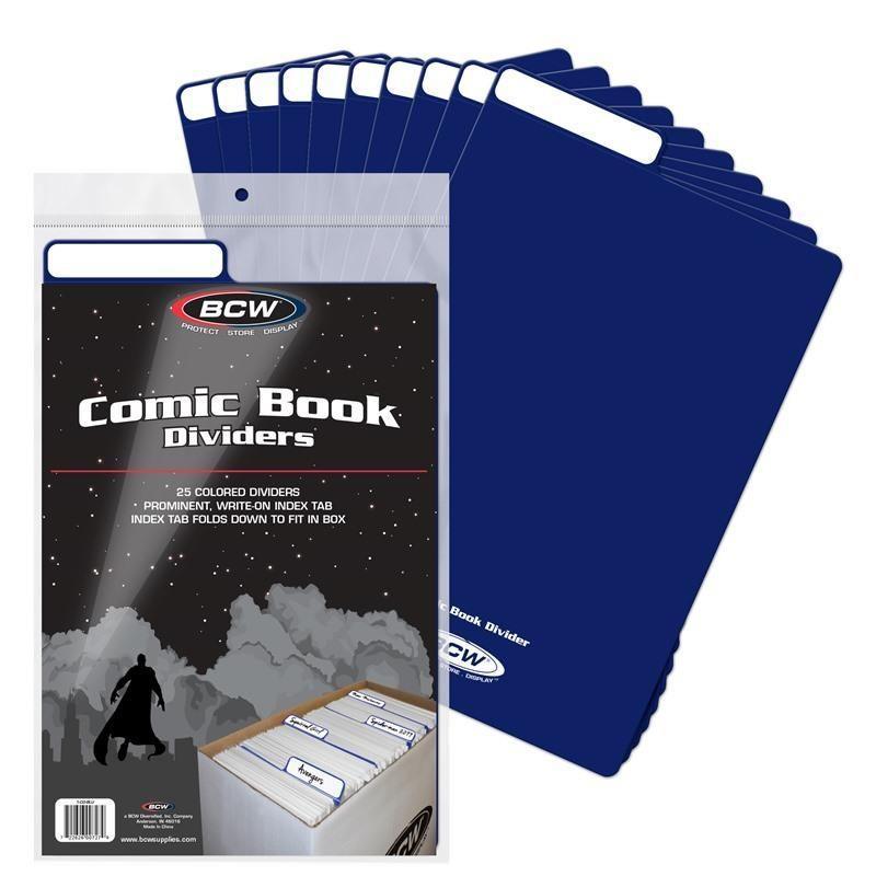 BCW COMIC BOOK DIVIDERS - BLUE (25 PACK) - Kings Comics