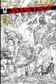 JUSTICE LEAGUE #6 BLACK & WHITE VAR ED