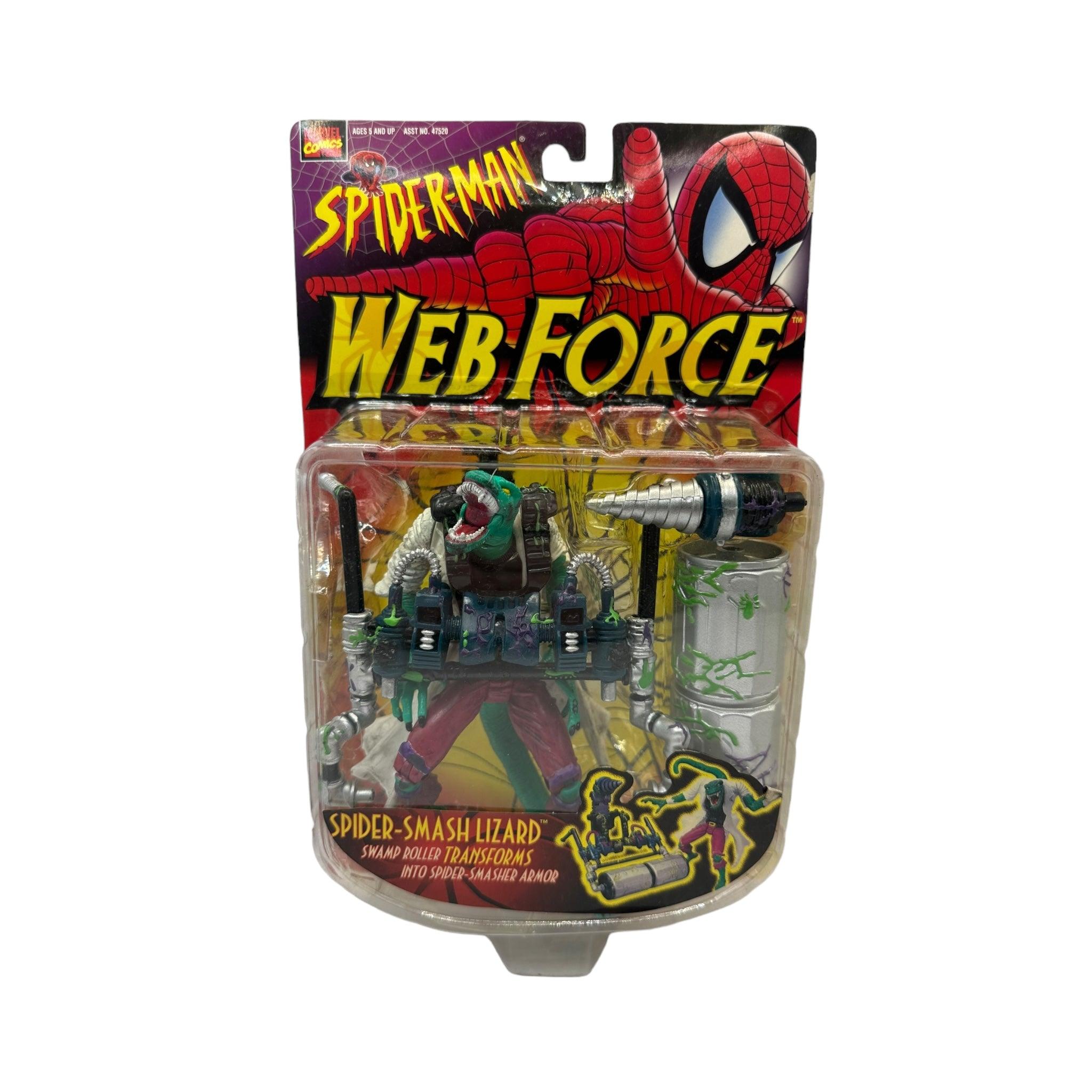 1997 TOYBIZ SPIDER-MAN WEB FORCE LIZARD AF - Kings Comics