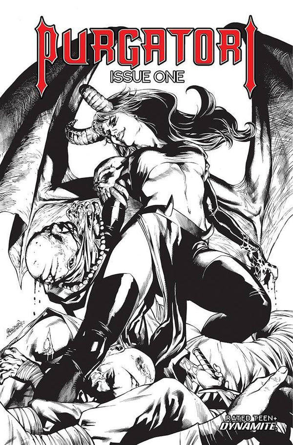 PURGATORI VOL 4 #1 CVR F 10 COPY INCV PAGULAYAN B&W
